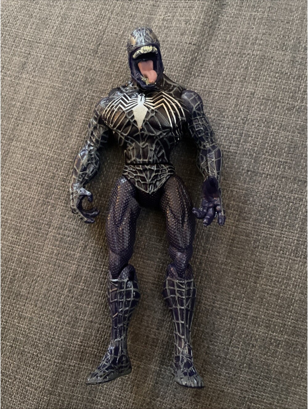 2006 Marvel Spider-Man 3 Purple Venom 5" Hasbro Action Figure